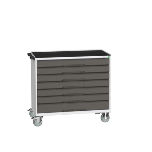 bott Chariot à outils verso, 7 tiroirs, RAL7035 gris clair/RAL7016 gris anthracite