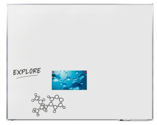 Legamaster Tableau blanc émaillé PREMIUM PLUS blanc, hauteur x largeur 1200 x 1500 mm
