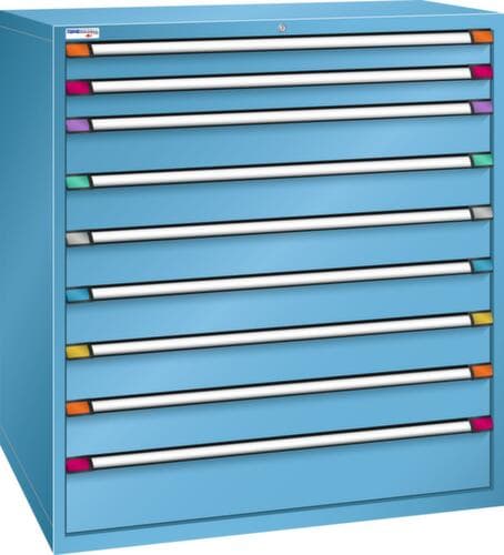 Thurmetall Armoire à tiroirs de largeur 1205 mm, 9 tiroir(s)