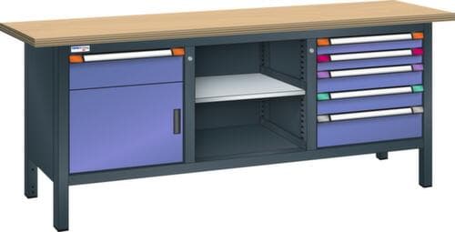 Thurmetall Établi, 6 tiroirs, 1 armoire, 1 tablette