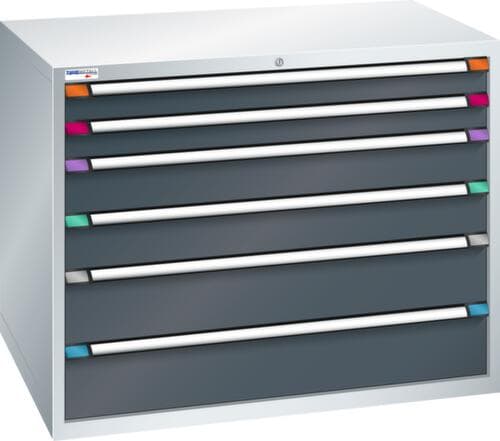 Thurmetall Armoire à tiroirs de largeur 1205 mm, 6 tiroir(s)
