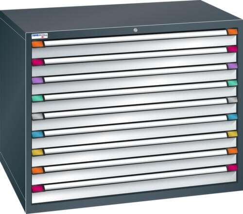 Thurmetall Armoire à tiroirs de largeur 1205 mm, 9 tiroir(s)