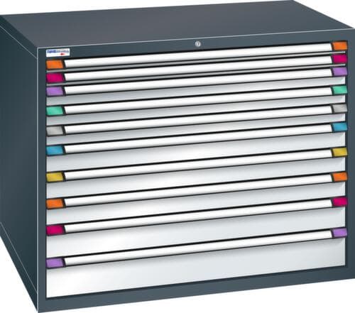 Thurmetall Armoire à tiroirs de largeur 1205 mm, 10 tiroir(s)