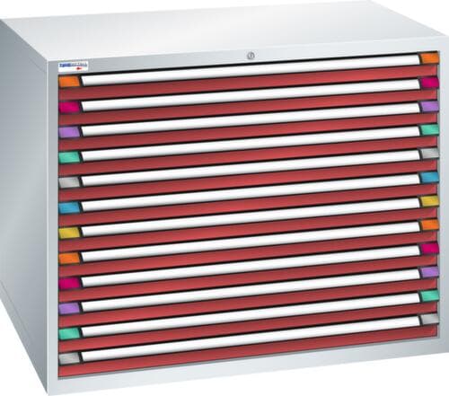 Thurmetall Armoire à tiroirs de largeur 1205 mm, 12 tiroir(s)