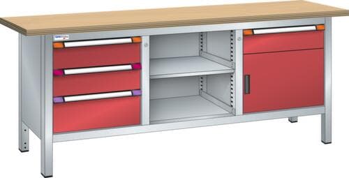 Thurmetall Établi, 4 tiroirs, 1 armoire, 1 tablette