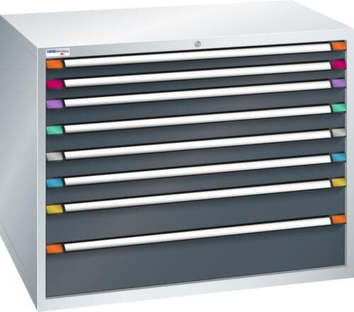 Thurmetall Armoire à tiroirs de largeur 1205 mm, 8 tiroir(s)