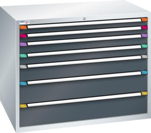Thurmetall Armoire à tiroirs de largeur 1205 mm, 7 tiroir(s)