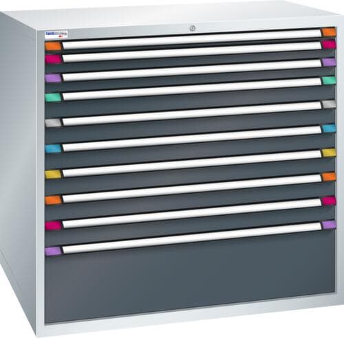 Thurmetall Armoire à tiroirs de largeur 1205 mm, 10 tiroir(s)