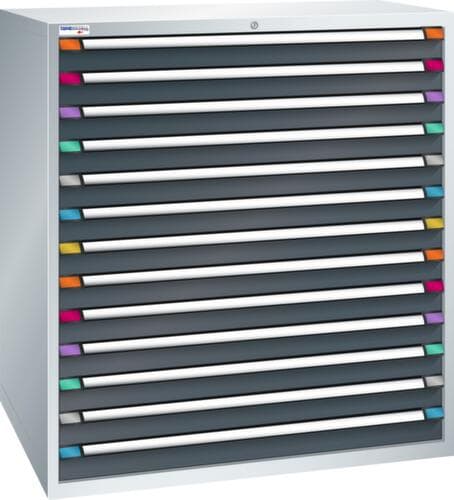Thurmetall Armoire à tiroirs de largeur 1205 mm, 13 tiroir(s)