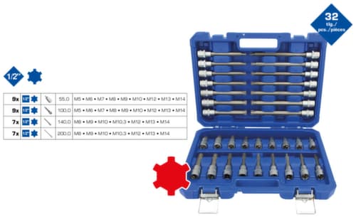 Brilliant Tools Jeu de douilles 1/2"