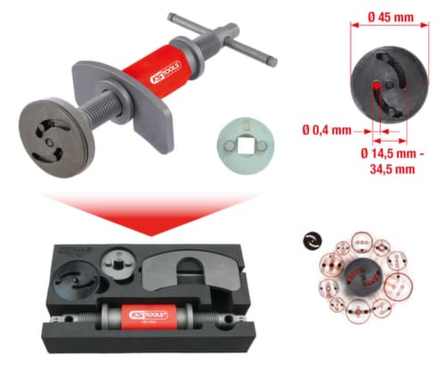 KS Tools Jeu d'outils universel de remise à zéro des pistons de frein