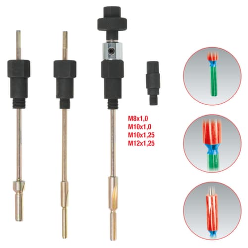 KS Tools MASTER 3 en 1 Jeu d'alésoirs pour bougies de préchauffage