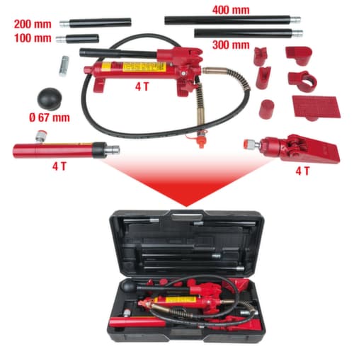 KS Tools Jeu d'outils hydrauliques pour redresser les voitures