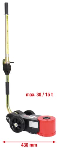 KS Tools Cric pneumatique hydraulique 30 t / 15 t
