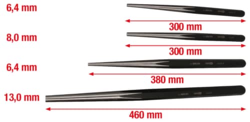 KS Tools Jeu de poinçons de dérive pour véhicules utilitaires