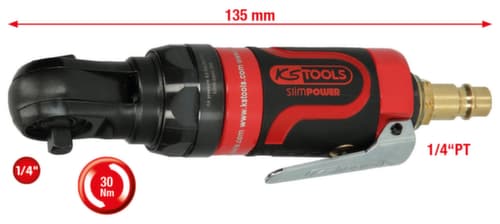 KS Tools Mini cliquet pneumatique 1/4" SlimPOWER 30Nm