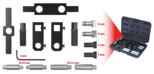 KS Tools Jeu d'outils extensibles MASTER Clamp Drill