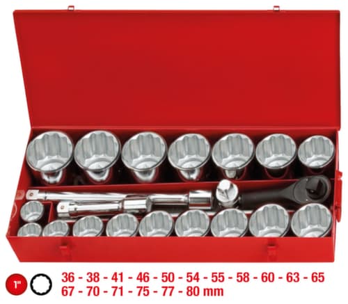 KS Tools Jeu de clés à douille 1"