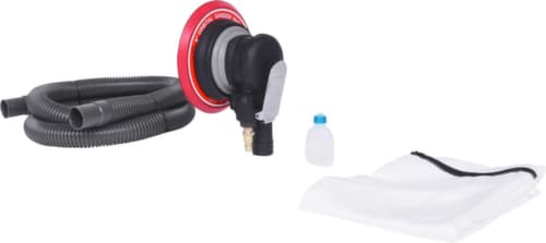 KS Tools Ponceuse excentrique à air comprimé pour le ponçage grossier avec aspiration des poussières.