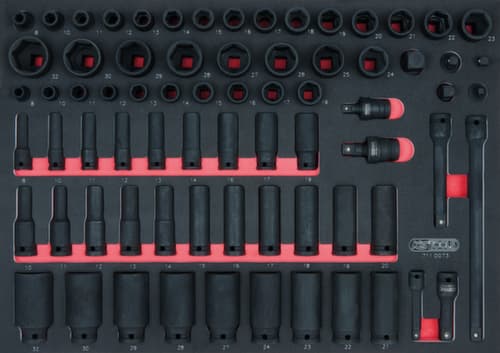 KS Tools Jeu de douilles à chocs SCS 3/8"+1/2"