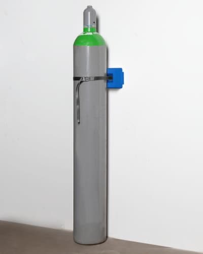 Support mural pour bouteilles de gaz avec chaîne de sécurité