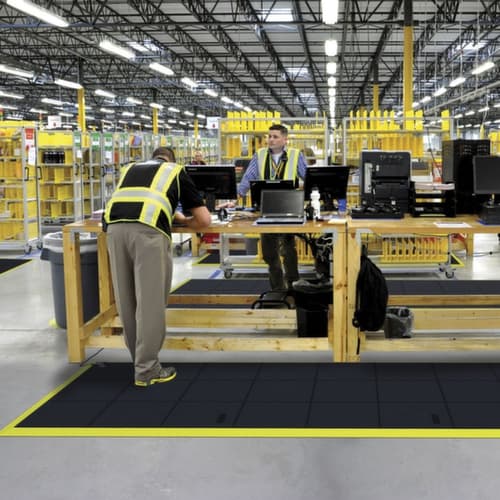tapis de sol anti-fatigue ESD Utrecht, dalle, longueur x largeur 910 x 910 mm