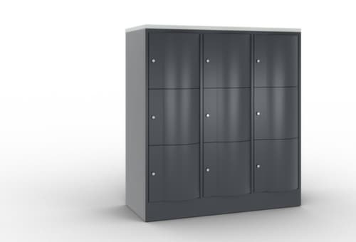 C+P armoire multicases Resisto, 9 compartiments