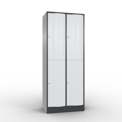 C+P armoire multicases Resisto, 4 compartiments