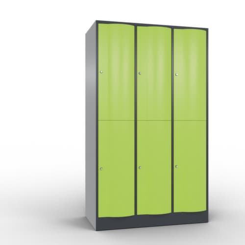 C+P armoire multicases Resisto, 6 compartiments