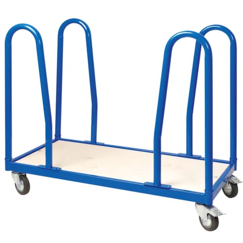 chariot à ranchers avec étriers, force 250 kg, plateau longueur x largeur 950 x 445 mm