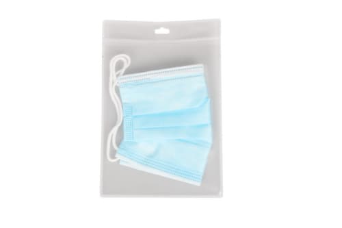 tarifold Pochette de rangement antimicrobienne pour masques, transparent, DIN A6
