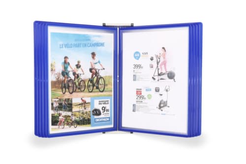 tarifold Système de consultation mural Easyload, avec 10 tableaux de consultation en DIN A4
