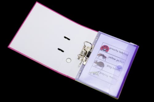 tarifold Sachet à fermeture velcro, translucide, couleurs assorties, DIN A4