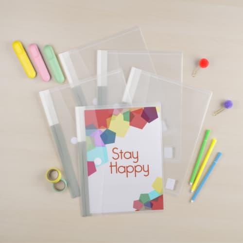 tarifold Sachet à fermeture velcro, transparent, DIN A4