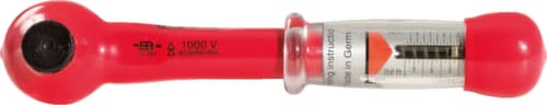 KS Tools Mini clé dynamométrique 1/2" avec isolation protectrice et tête à cliquet réversible