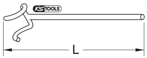 KS Tools Clé à main BRONZEplus B Ø 62x102 mm