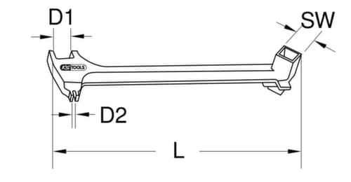 KS Tools Clé à tambour universelle BRONZEplus 380 mm