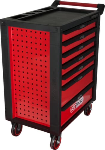 KS Tools RACINGline BLACK/ROT Chariot d'atelier avec 7 tiroirs