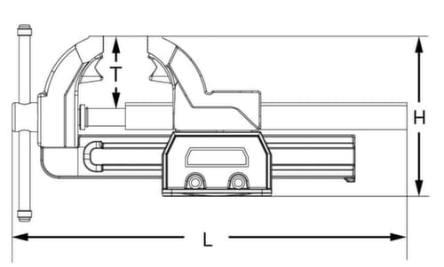 KS Tools Étau parallèle avec plateau rotatif