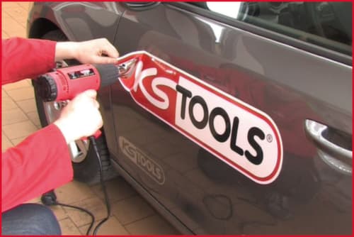 KS Tools Jeu d'outils à air chaud comprenant 4 accessoires