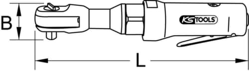 KS Tools Cliquet pneumatique haute performance 3/8" MONSTER