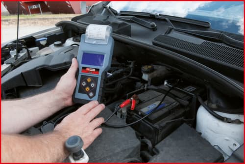 KS Tools Testeur numérique de batterie et de système de charge 12V avec imprimante intégrée