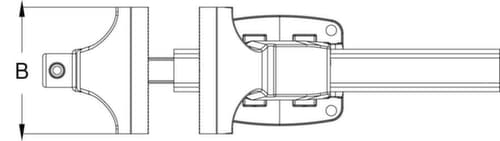 KS Tools Étau parallèle avec plateau rotatif