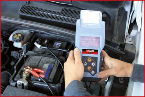 KS Tools Testeur numérique de batterie et de système de charge 12V avec imprimante intégrée