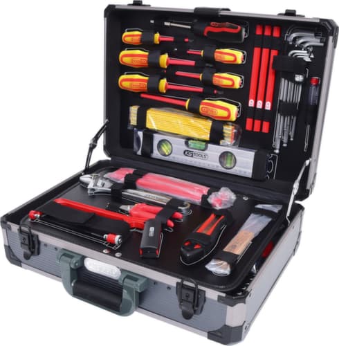KS Tools Mallette d'outils d'électricien 1/4" + 1/2"
