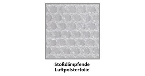Pochette à bulles noire mate