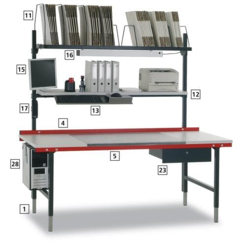 Rocholz Table d'emballagemodulaire de travail et de montageà hauteur réglableen différentes exécutions