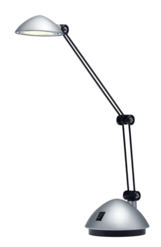 Hansa lampe de table à DEL compacte Space, lumière blanc chaud, argent