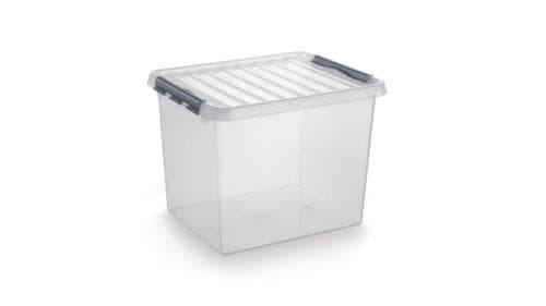 Conteneur de stockage ECO, transparent, capacité 52 l, couvercle