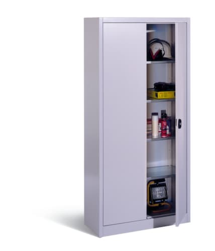 C+P Armoire universelle Eco gris clair avec 4 étagères, largeur 940 mm
